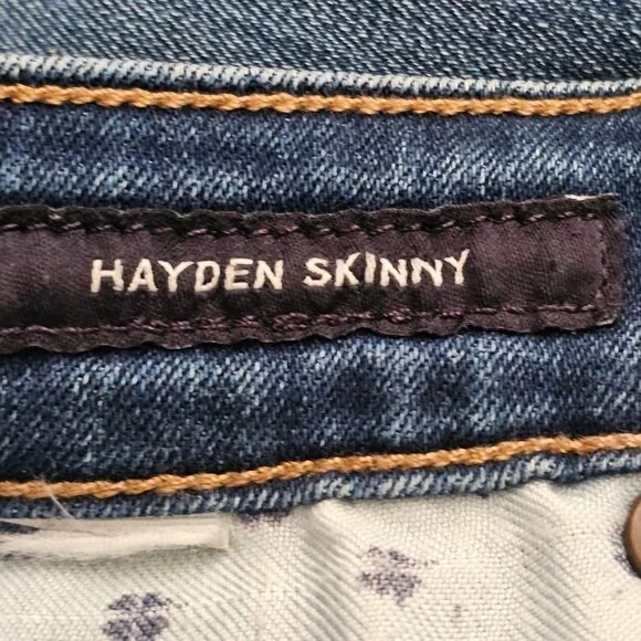 Lucky Brand Jeans Womens 4/27 Blue Hayden Skinny Medium Wash Stretch Denim 30x27 - Picture 7 of 11